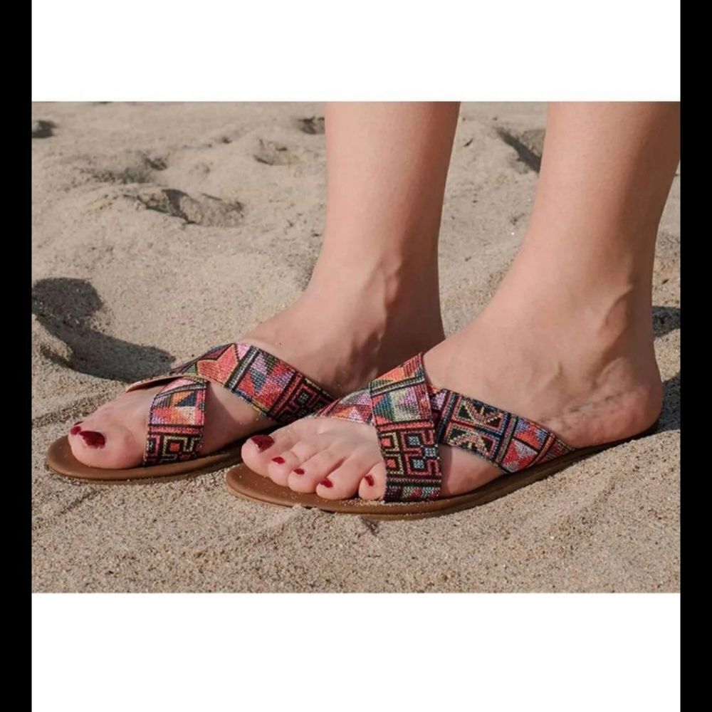 New Size 10 Sandalias Caribenas Cozumel Grecas Water Friendly Sandals Fl…